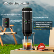Portable 3-in-1 Espresso Machine with Digital Display