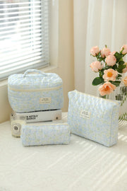 Noir Quilted Travel & Makeup Organizer