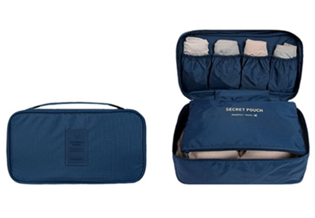 Lingerie and Toiletry Travel Organizer Pouch