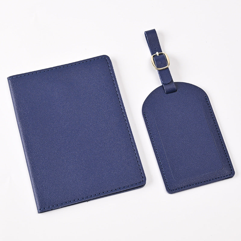 Creative Passport Holder & Luggage Tags – Dark Blue Blank