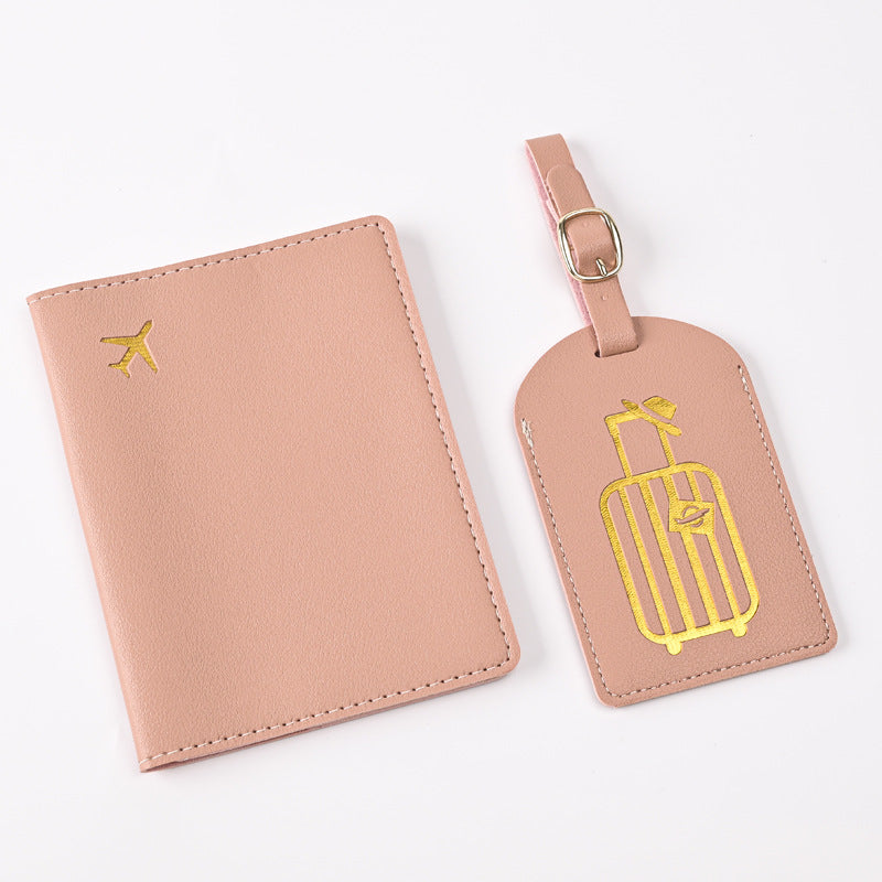Creative Passport Holder & Luggage Tags – Pink Luggage
