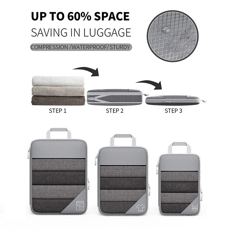 3-6 Piece Travel Compression Storage Bag Set Travel Storage main product image