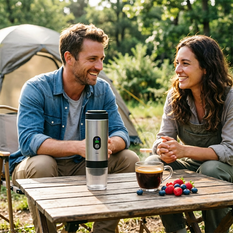 Portable 3-in-1 Espresso Machine with Digital Display
