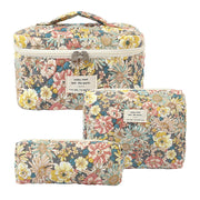Noir Quilted Travel & Makeup Organizer