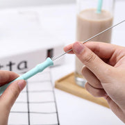 Collapsible Silicone Travel Straw with Case
