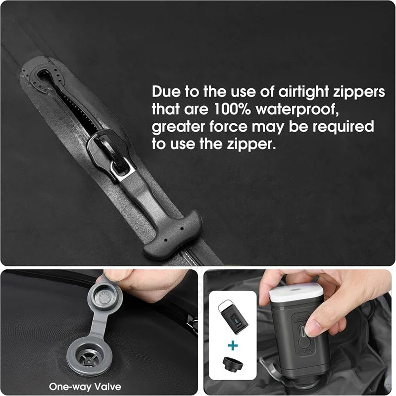 Vacuum Compression Travel Bags with Pump
