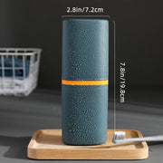 Travel Toothbrush and Cup Storage Set