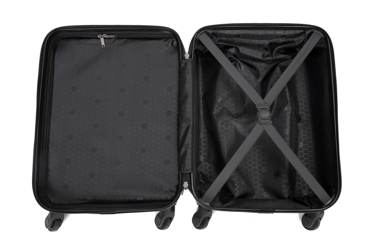 20" Carry on Luggage Lightweight Suitcase, Spinner Wheels, Black product image 5