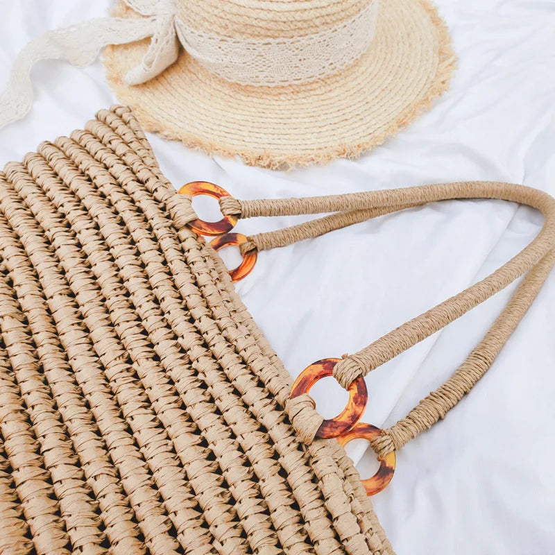 Luna Marisol Straw Tote