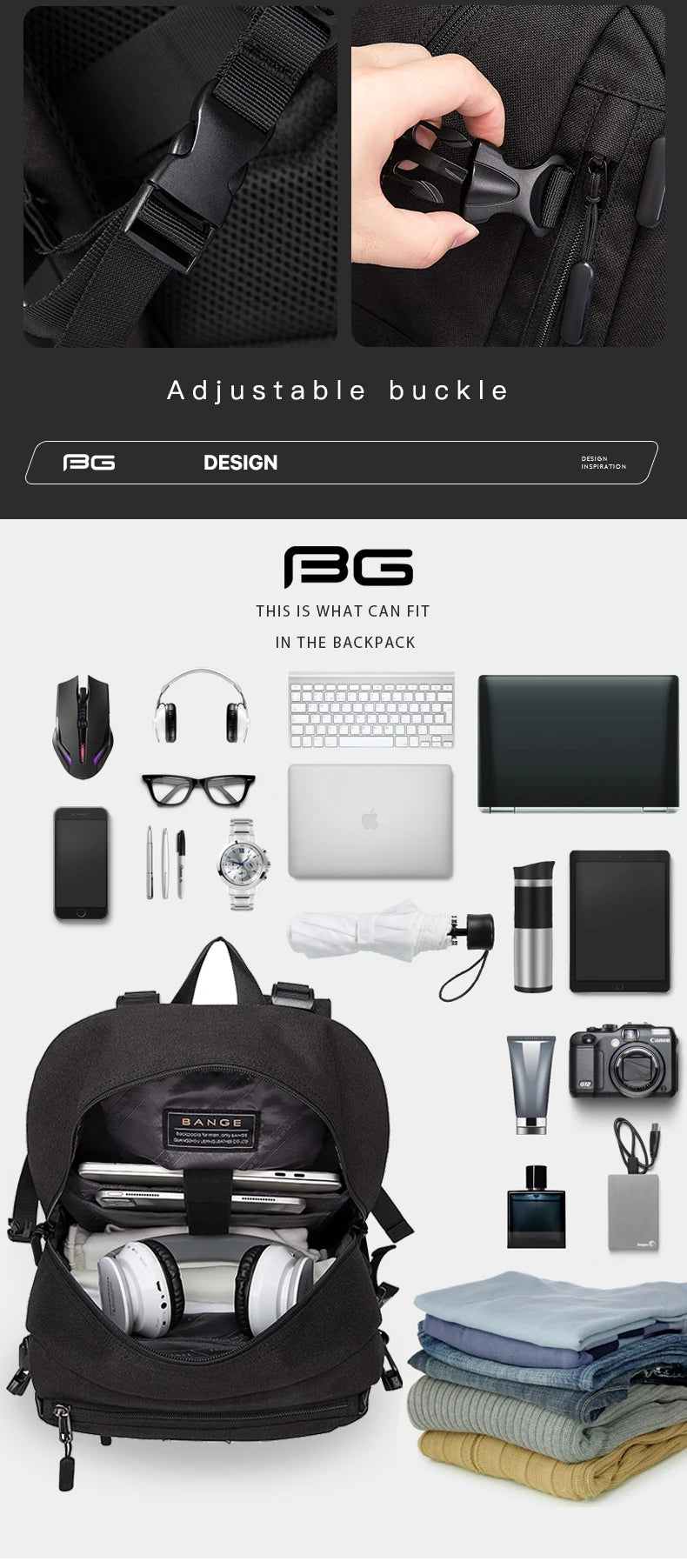 BANGE Outdoor Travel Backpack