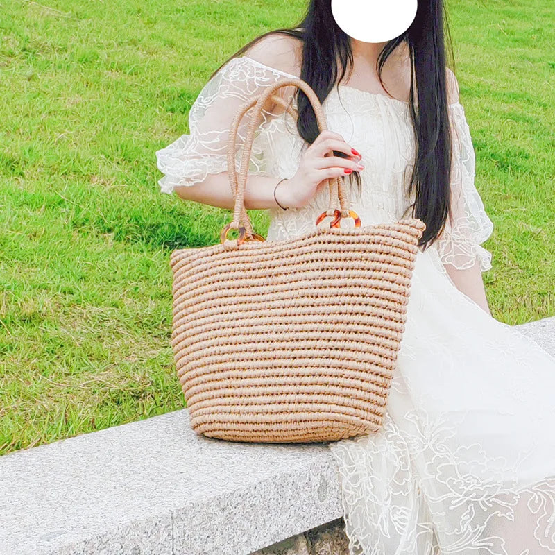 Luna Marisol Straw Tote
