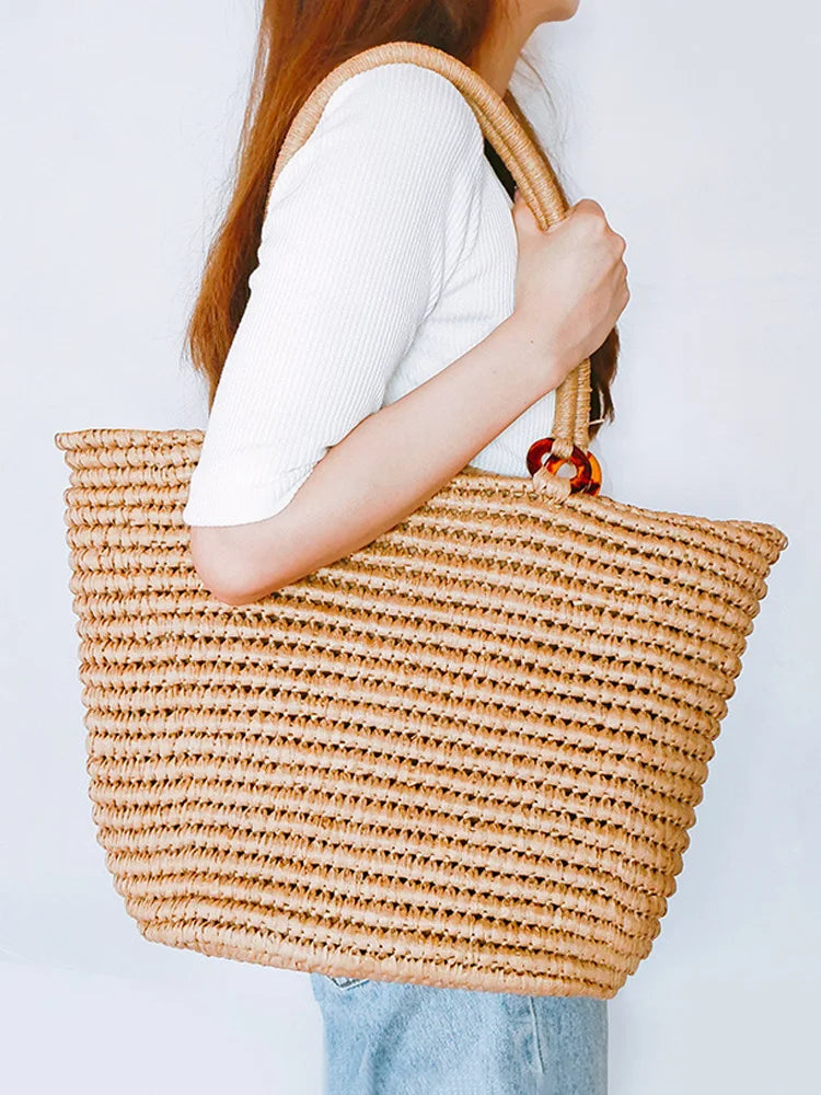 Luna Marisol Straw Tote