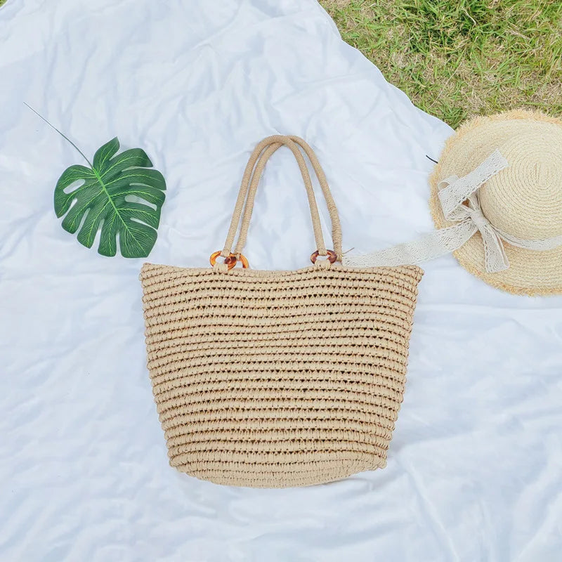 Luna Marisol Straw Tote