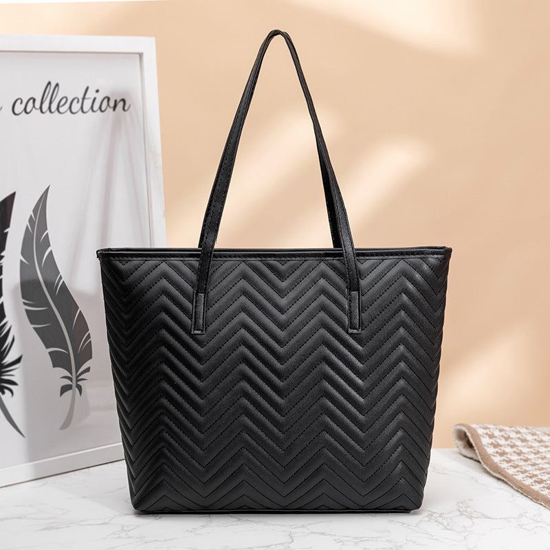 Luna Wave Embroidered Shoulder Bag