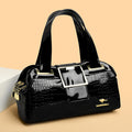 Imitation Crocodile-Skin Hand Bag