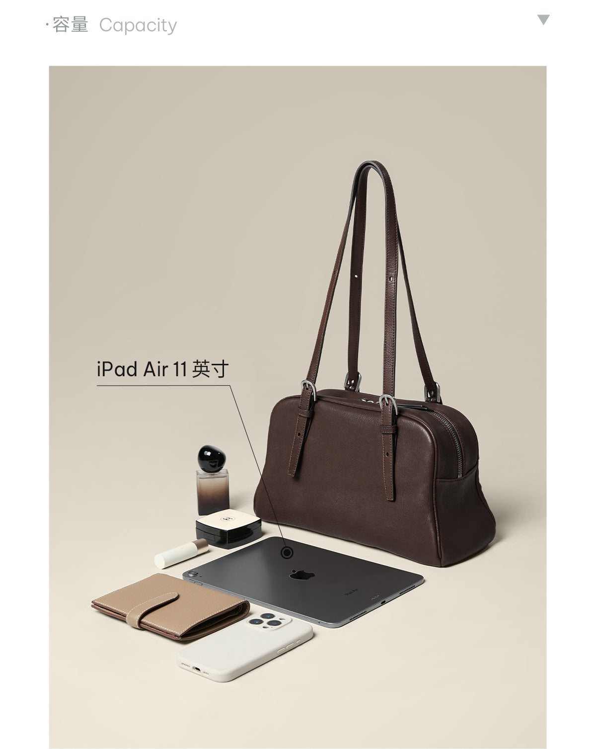Bowlingtasche aus pflanzlich gegerbtem Leder