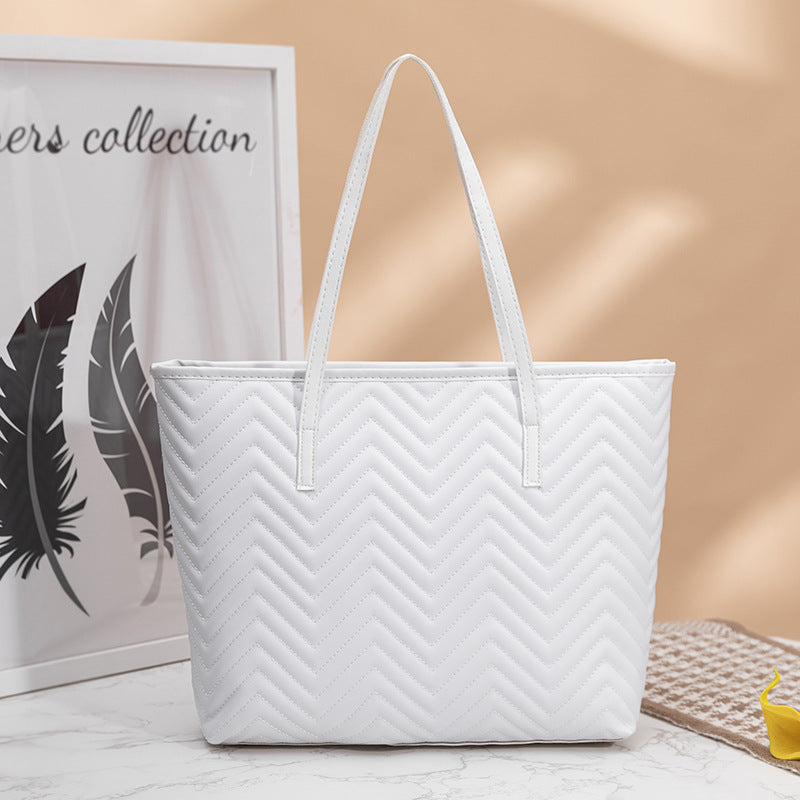 Luna Wave Embroidered Shoulder Bag
