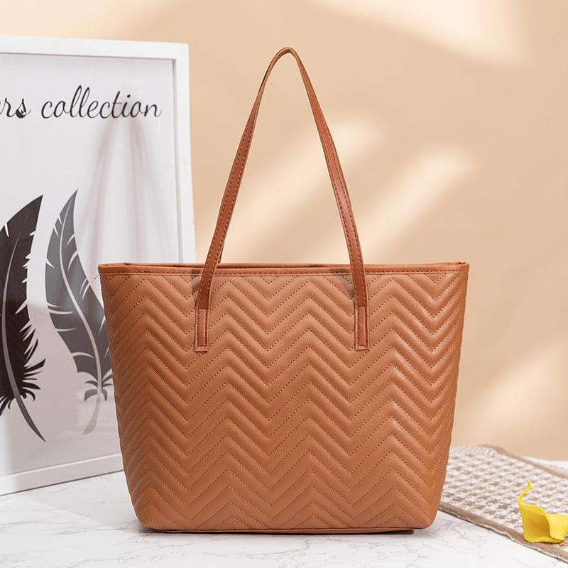 Luna Wave Embroidered Shoulder Bag