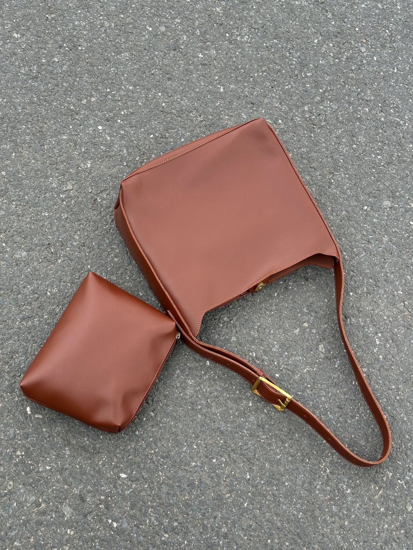 Weiche Bucket-Schulter-Umhängetasche