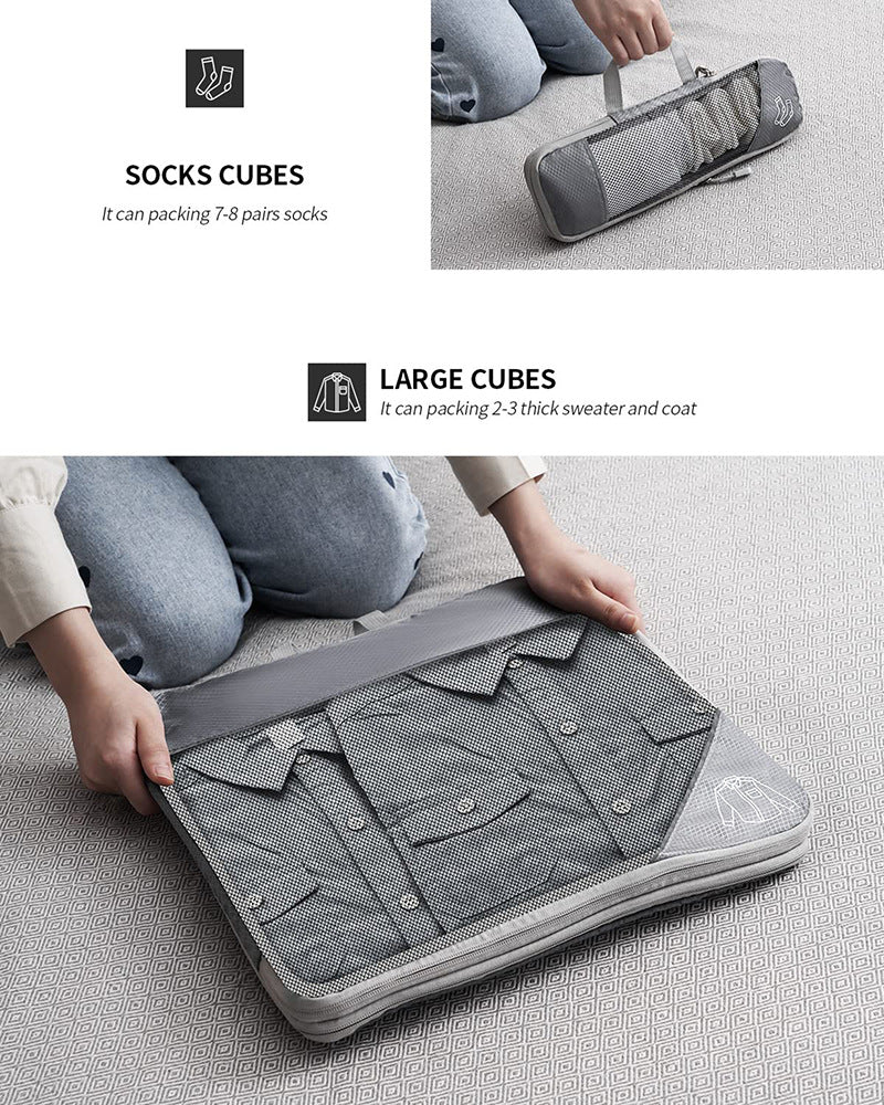 3-6 Piece Travel Compression Storage Bag Set