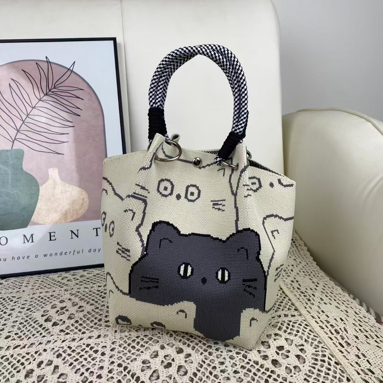 Luna Mono Knit Tote