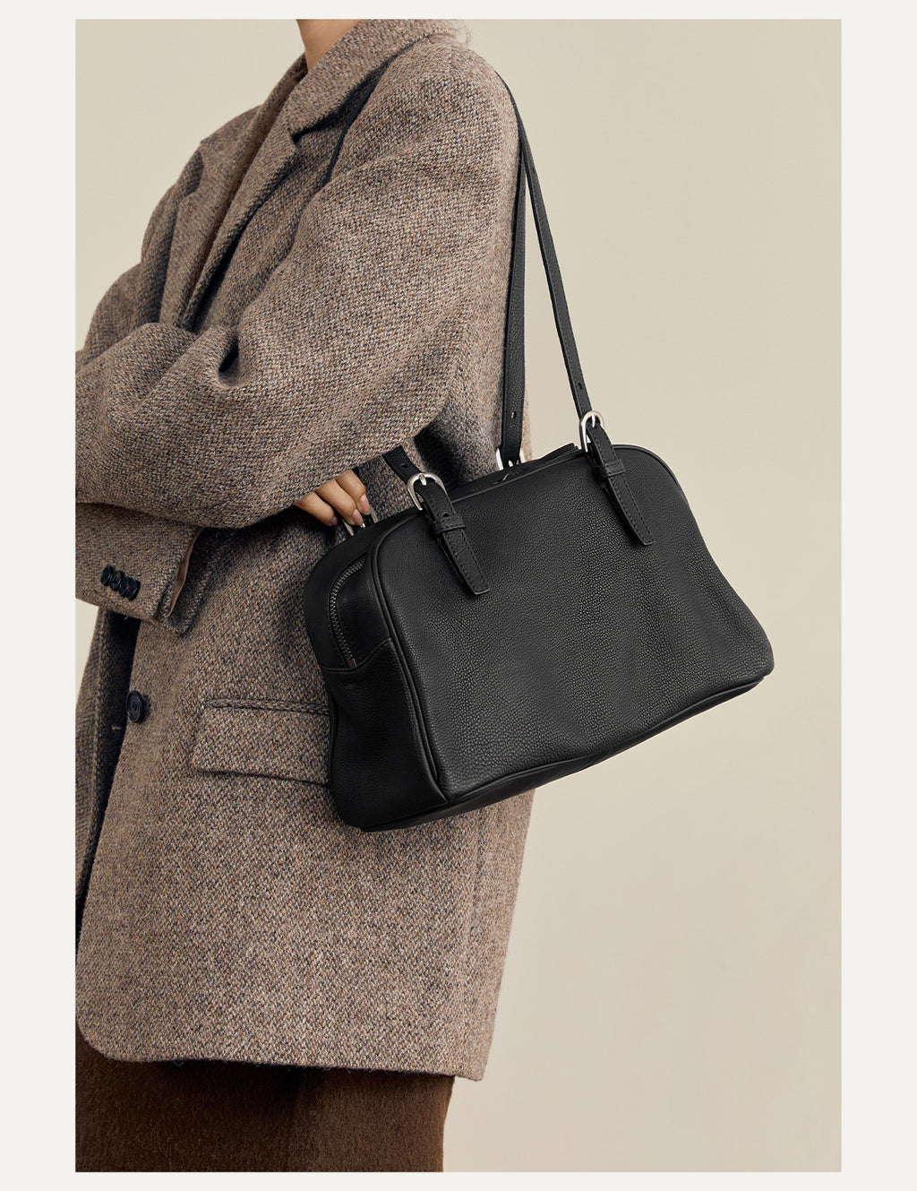 Bowlingtasche aus pflanzlich gegerbtem Leder