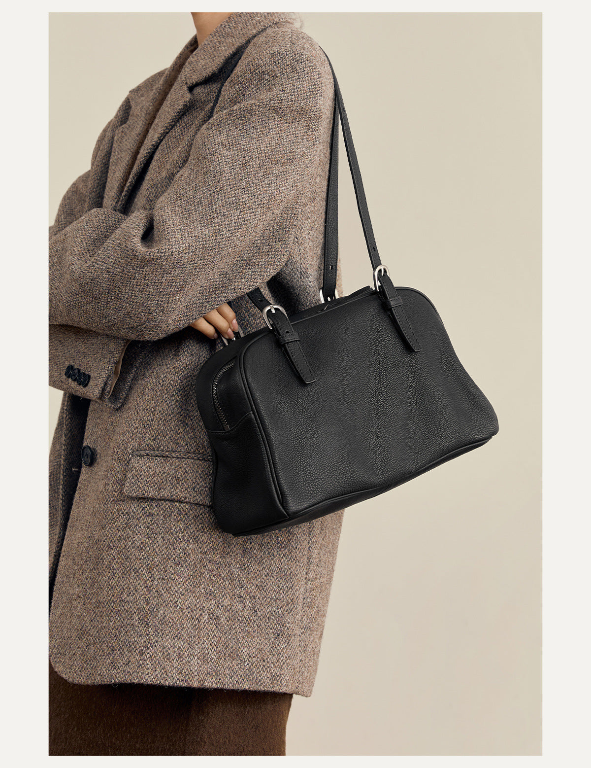 Bowlingtasche aus pflanzlich gegerbtem Leder