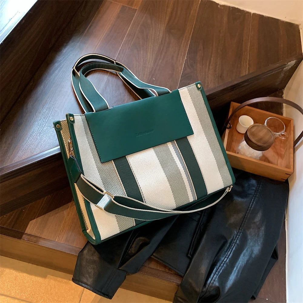 Luna Harper Stripe Tote