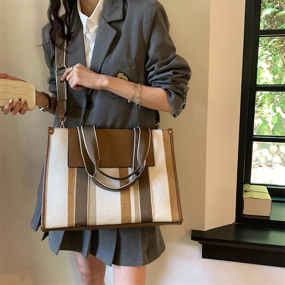 Luna Harper Stripe Tote