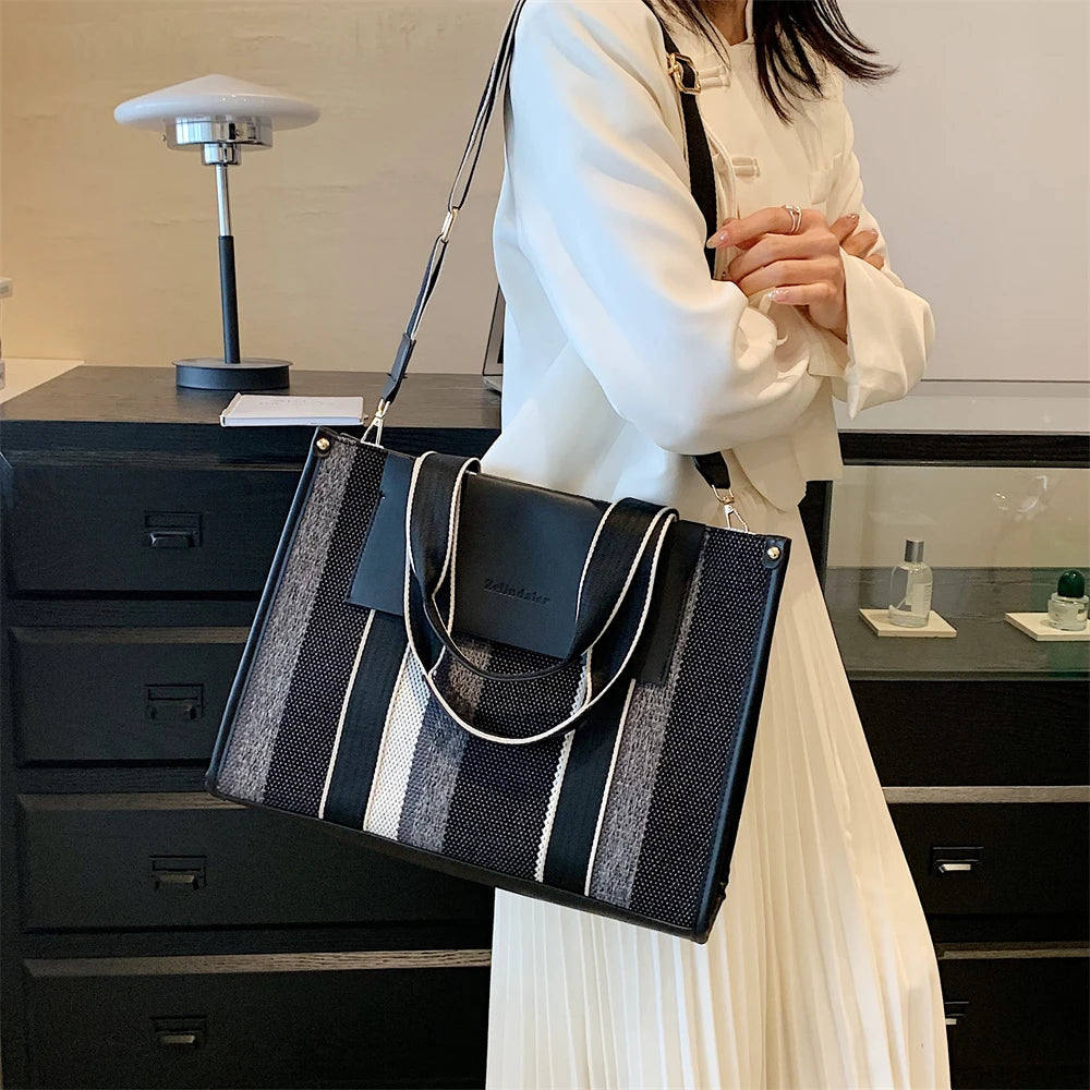 Luna Harper Stripe Tote