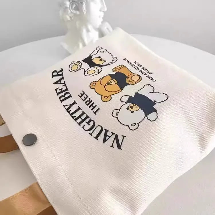 Luna Bear Canvas Handbag