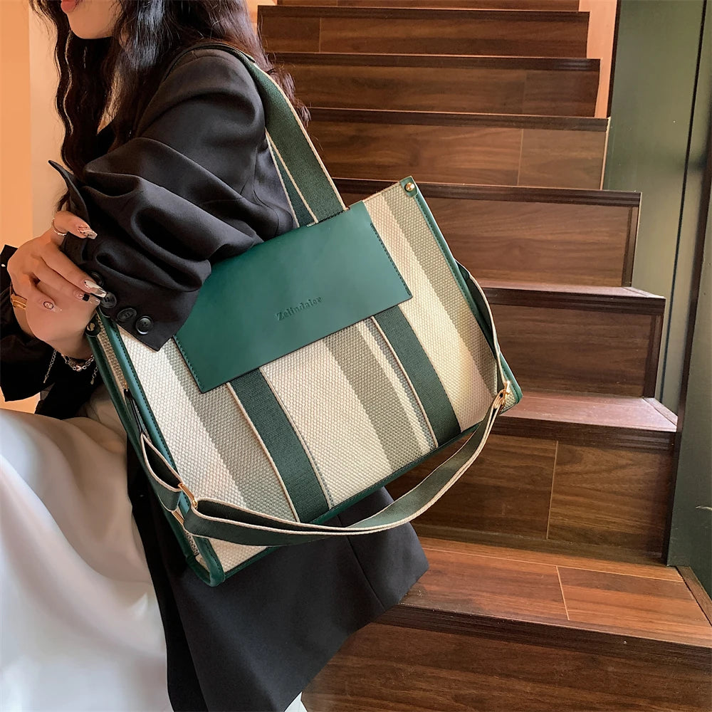 Luna Harper Stripe Tote