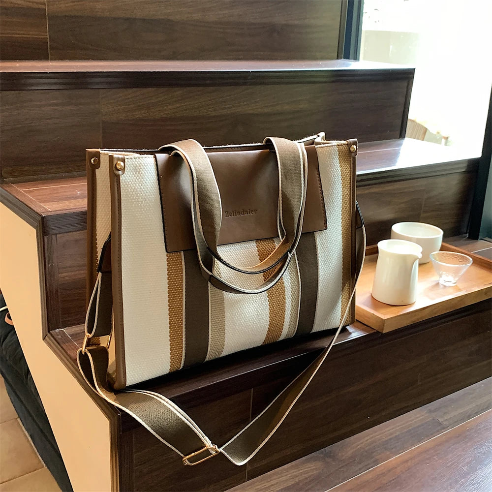 Luna Harper Stripe Tote