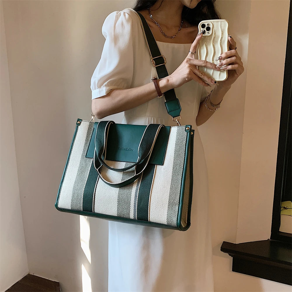 Luna Harper Stripe Tote