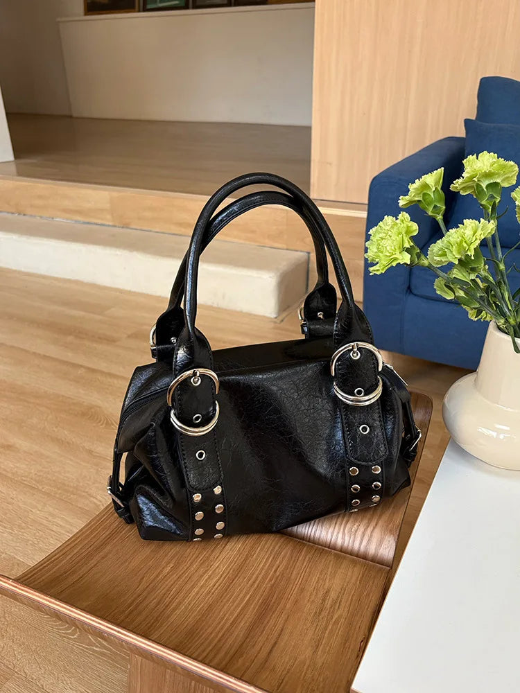 Luna Rebel Rivet Shoulder Bag