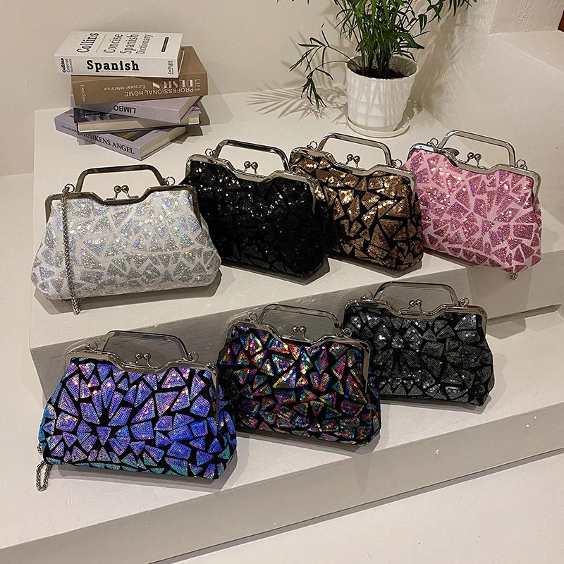 Luna Aurora Sequin Clutch
