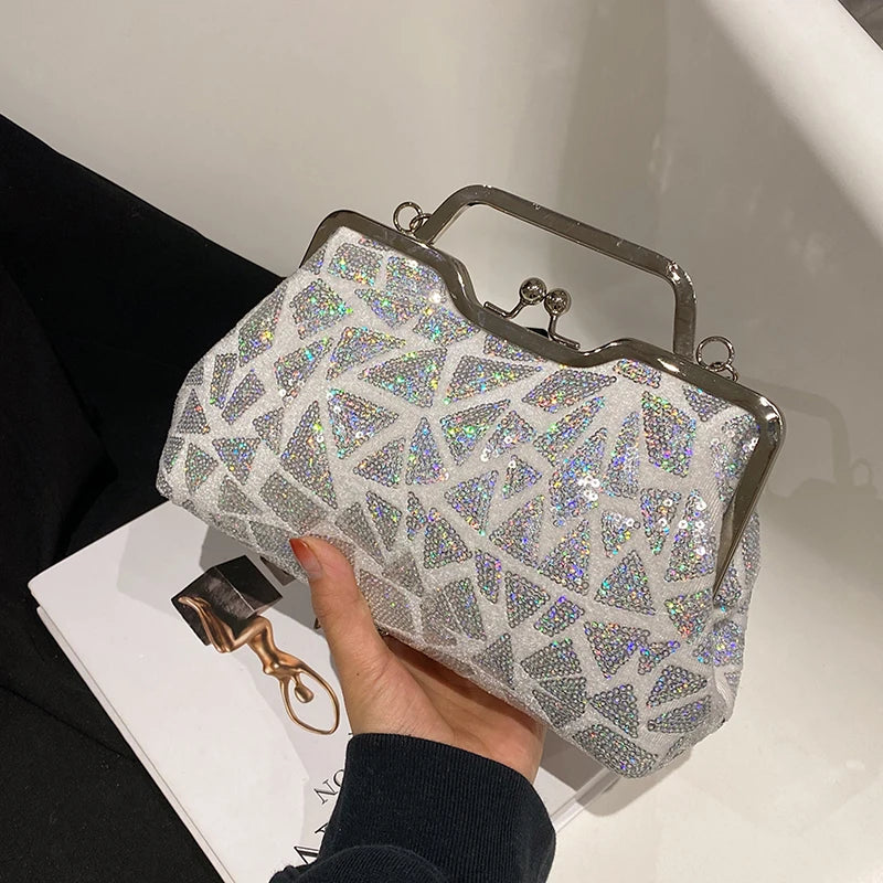 Luna Aurora Sequin Clutch
