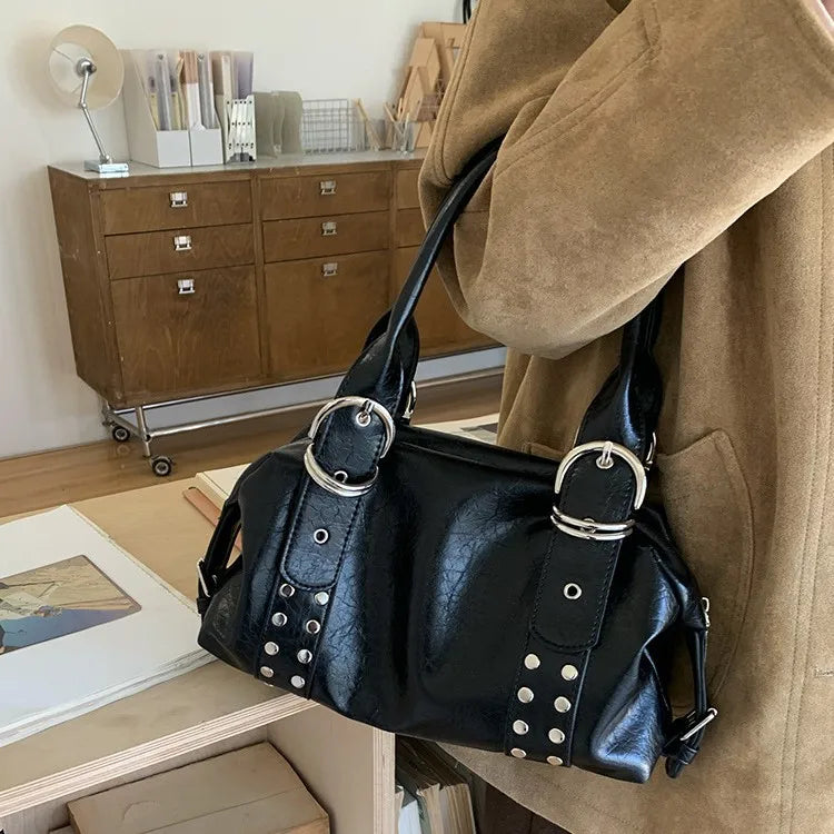 Luna Rebel Rivet Shoulder Bag