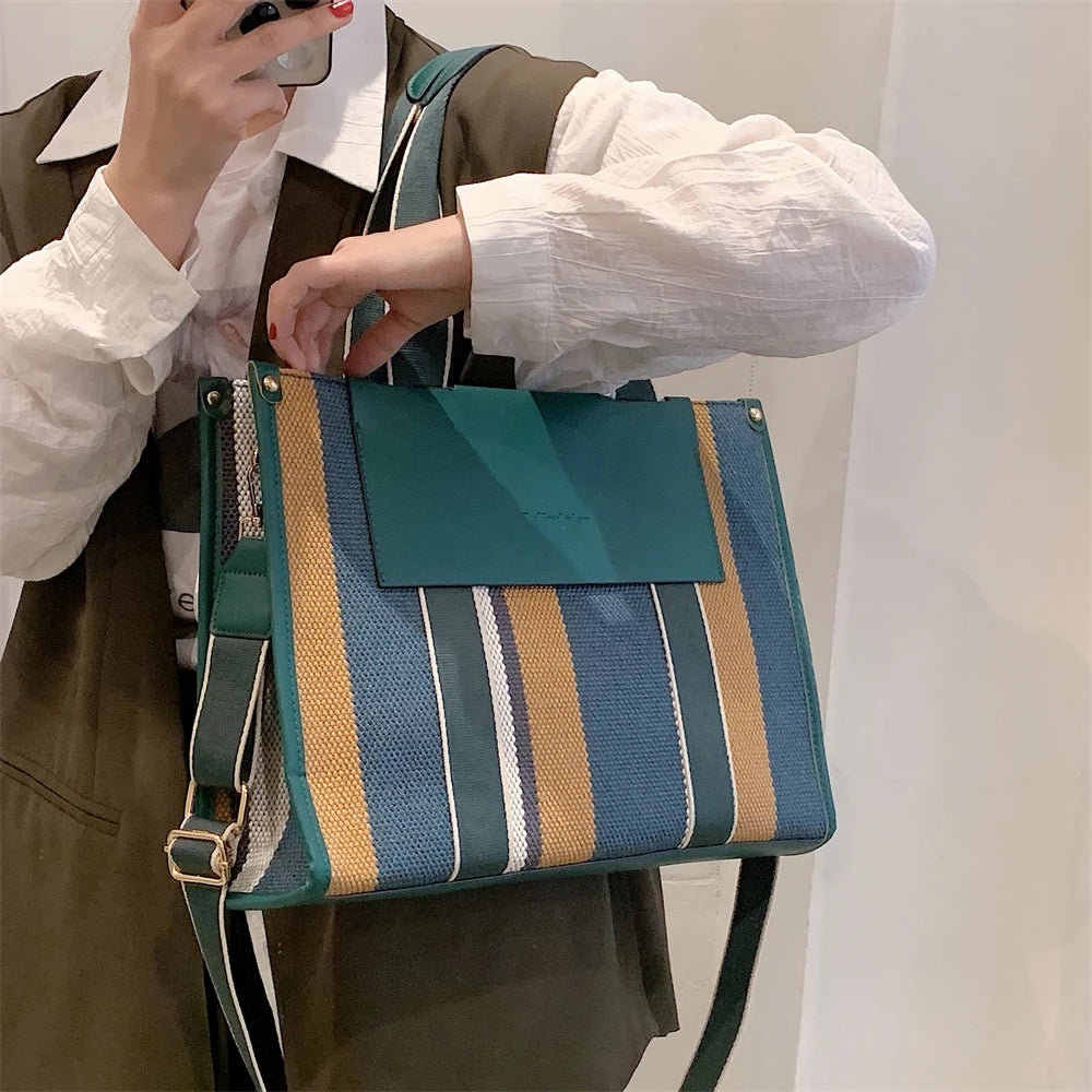 Luna Harper Stripe Tote