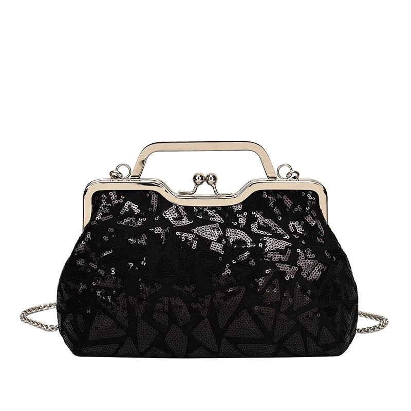 Luna Aurora Sequin Clutch