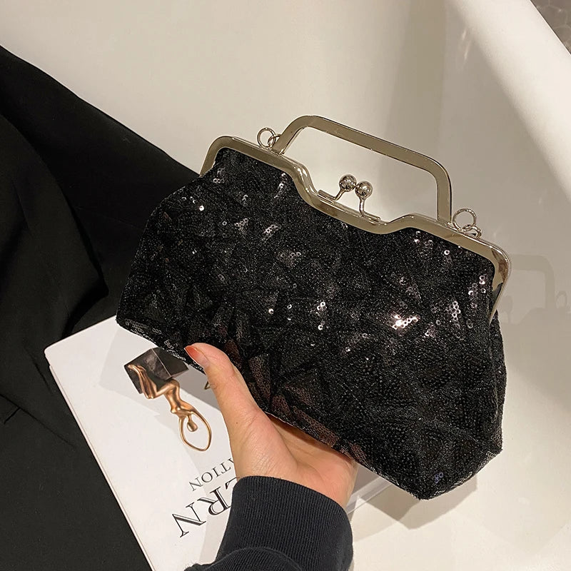 Luna Aurora Sequin Clutch