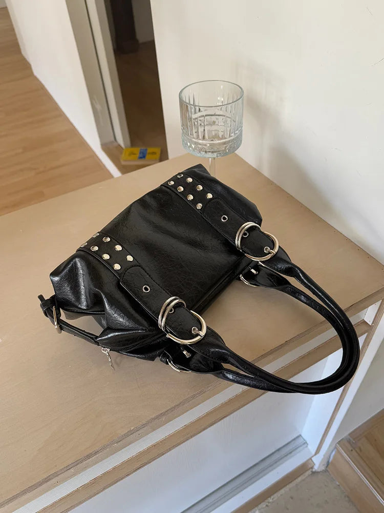 Luna Rebel Rivet Shoulder Bag
