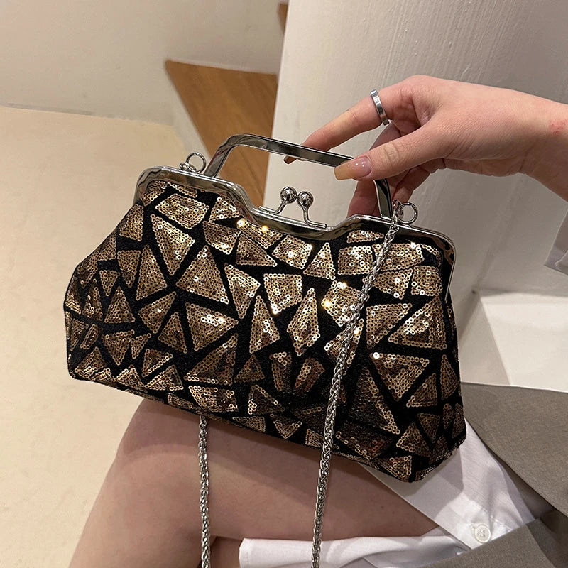 Luna Aurora Sequin Clutch