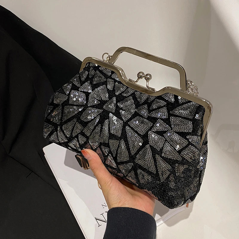 Luna Aurora Sequin Clutch