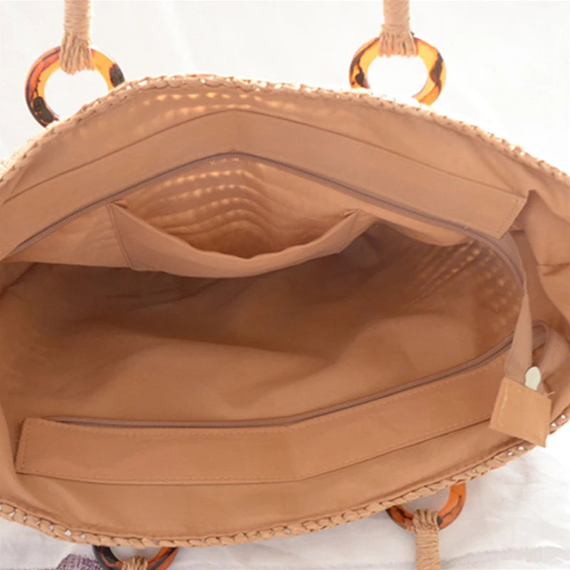 Luna Marisol Straw Tote