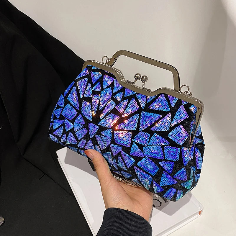 Luna Aurora Sequin Clutch