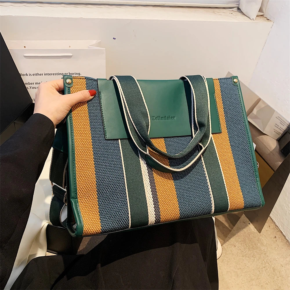 Luna Harper Stripe Tote
