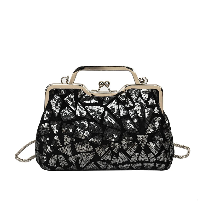 Luna Aurora Sequin Clutch
