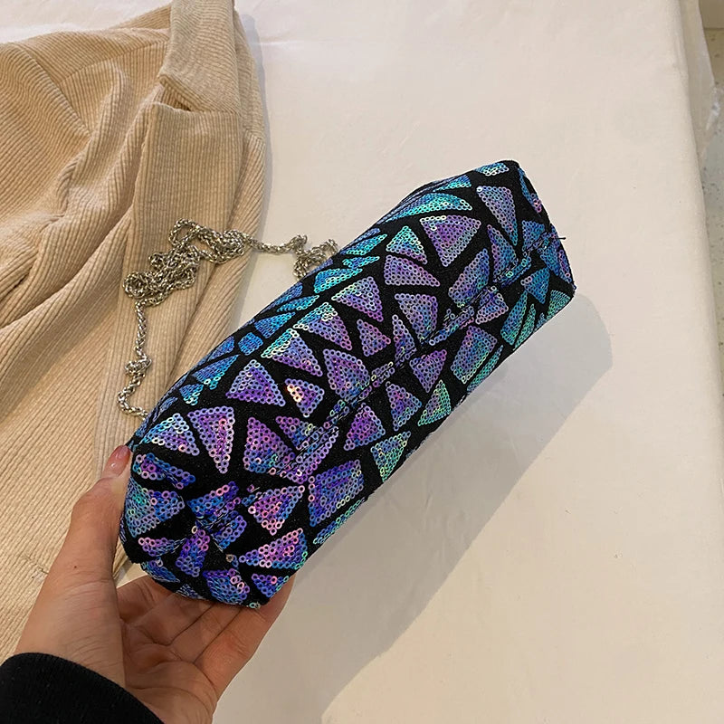Luna Aurora Sequin Clutch