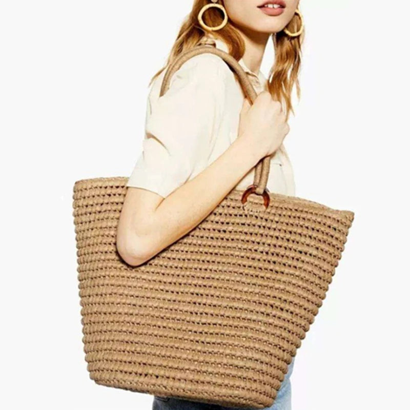 Luna Marisol Straw Tote